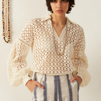 Dylan Clover Eyelet Top