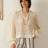 Dylan Clover Eyelet Top