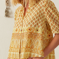 Winnie Saffron Bhutti Shirt