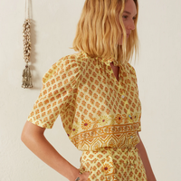 Winnie Saffron Bhutti Shirt