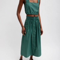 Italian Sporty Square Neck Top