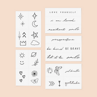 Temporary Tattoo Set