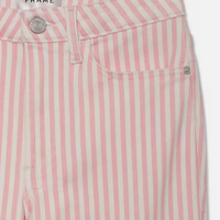 Le Crop Mini Boot Pink Stripe