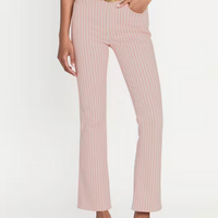 Le Crop Mini Boot Pink Stripe
