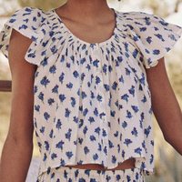 The Flutter Sleeve Sleep Top