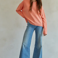 Rib Crew Neck Pullover