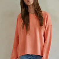 Rib Crew Neck Pullover