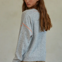 Neon Stitch Knit Pullover