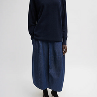 Indigo Denim Balloon Skirt