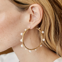 Isla Pearl Hoops