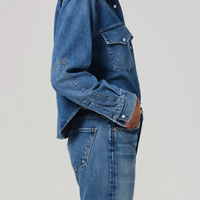 Cropped Western Shirt