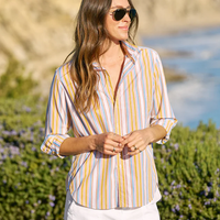 Eileen Gold Stripe Button Up