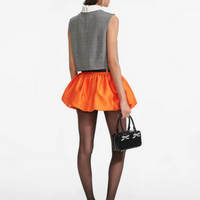 Orange Taffeta Skort