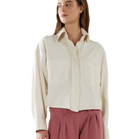 Coopa Crop Button Up