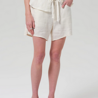 Brynn Drawstring Linen Short