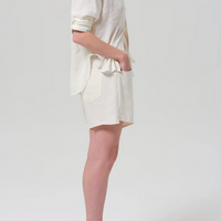 Brynn Drawstring Linen Short