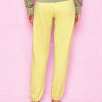 Rainbow Cord Jogger Lime