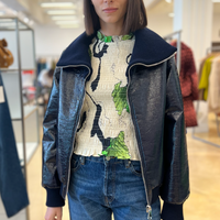 Lolita Vinyl Bomber Jacket