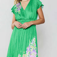 Spring Floral Midi Dress