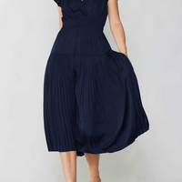 Flutter Sleeve Midi Dress