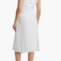 Ruched Sleeveless Midi Dress