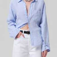 Kayla Shrunken Shirt Glint