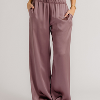 Brynn Dusty Violet Silk Pant