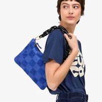 Oversize Checker Flat Clutch