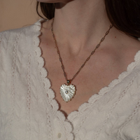 Malene Paperclip Heart Necklace