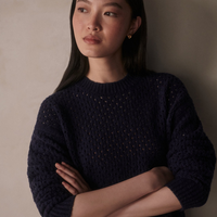 Grady Boucle Sweater Blue