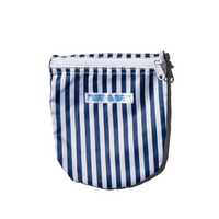 Striped Semi-Circle Pouch