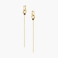 Lilou Black Drop Earrings