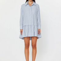 Pinstripe Rhinestone Dress