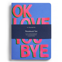 Love You Bye Notebook Set