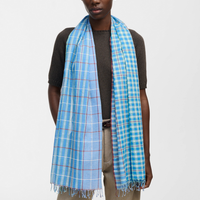 Blue Plaid Stole