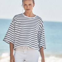 Presley Oversized Striped Tee