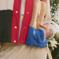 The Plush Color Block Sierra Vest
