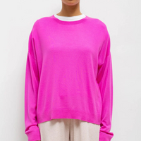 James Oversized Crewneck Azalea