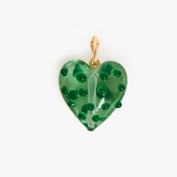 Polka Dot Heart Charm