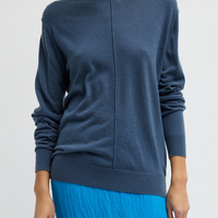 Skinlike Mercerized Wool Pullover