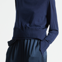 Elodie Layered Crewneck Midnight