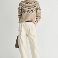 Fair Isle Mock Neck
