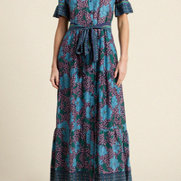 Martine Midnight Trellis Dress