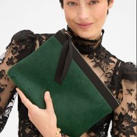 Flat Clutch Bottle Green