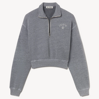 Cropped Half-Zip Sweatshirt