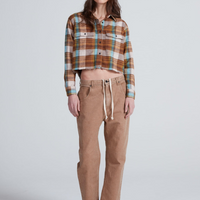 Crosby Les Plaid Top