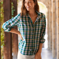 Eileen Green & Pink Plaid Flannel