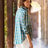 Eileen Green & Pink Plaid Flannel