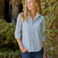 Barry Green Stripe Button Up
