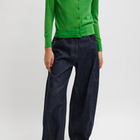 Skinlike Wool Shrunkern Cardigan